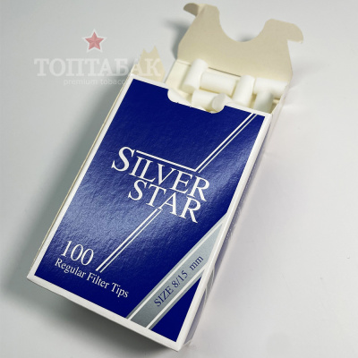 Фильтры для самокруток Silver Star Regular 8/15мм BOX 100 шт.